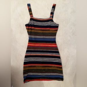 Wild Honey striped mini dress size M